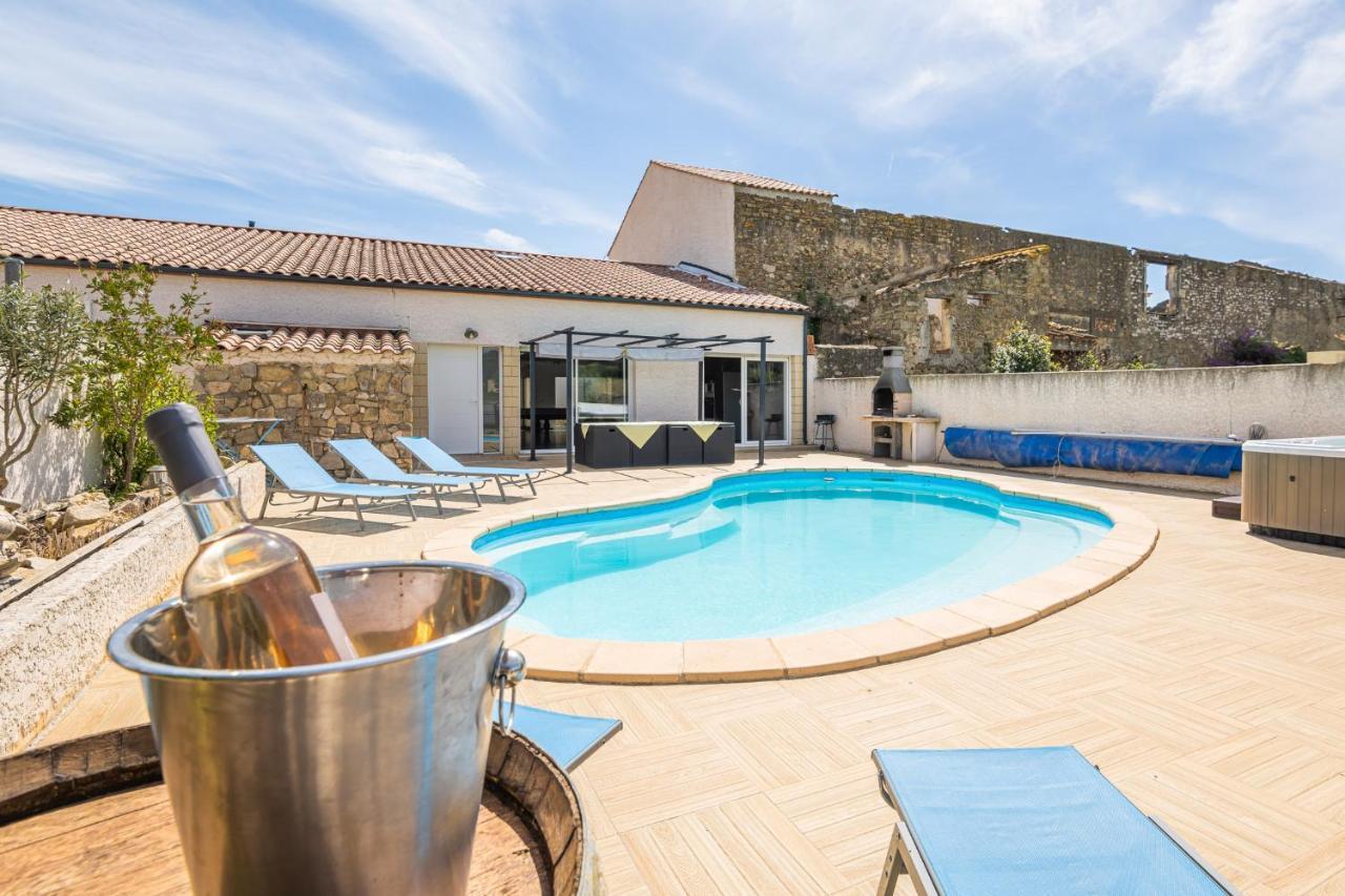 Villa Avec Piscine Et Jaccuzy ビズ・ミネルヴォワ エクステリア 写真